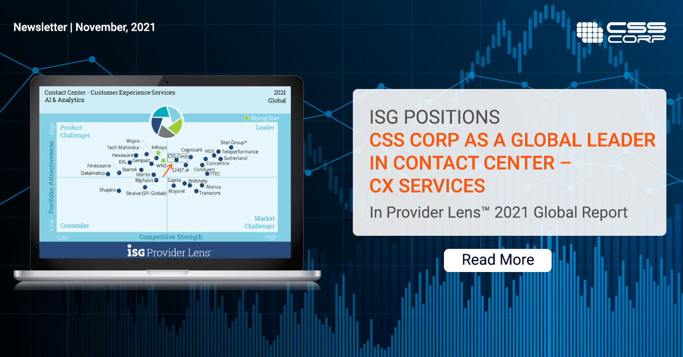 ISG Positions CSS Corp as a Global Leader in Contact Center